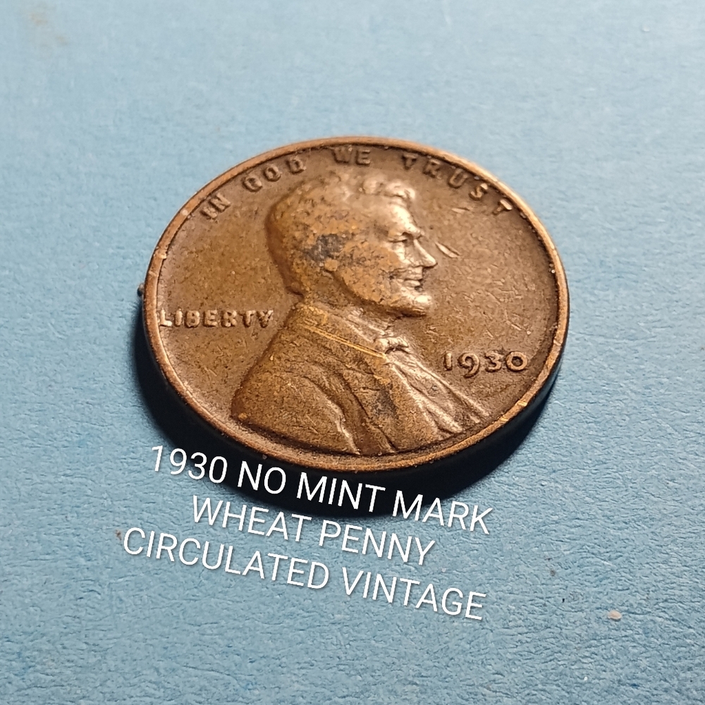 ✅❤️1930 Wheat Penny Coin Full Wheats And Date